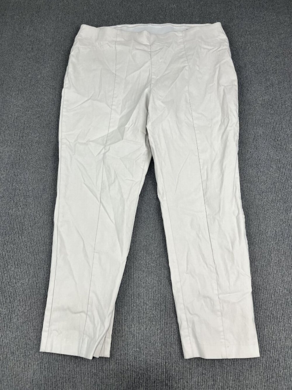 Chico's So Slimming Womens Gray Pull-On Ankle Pants 3
